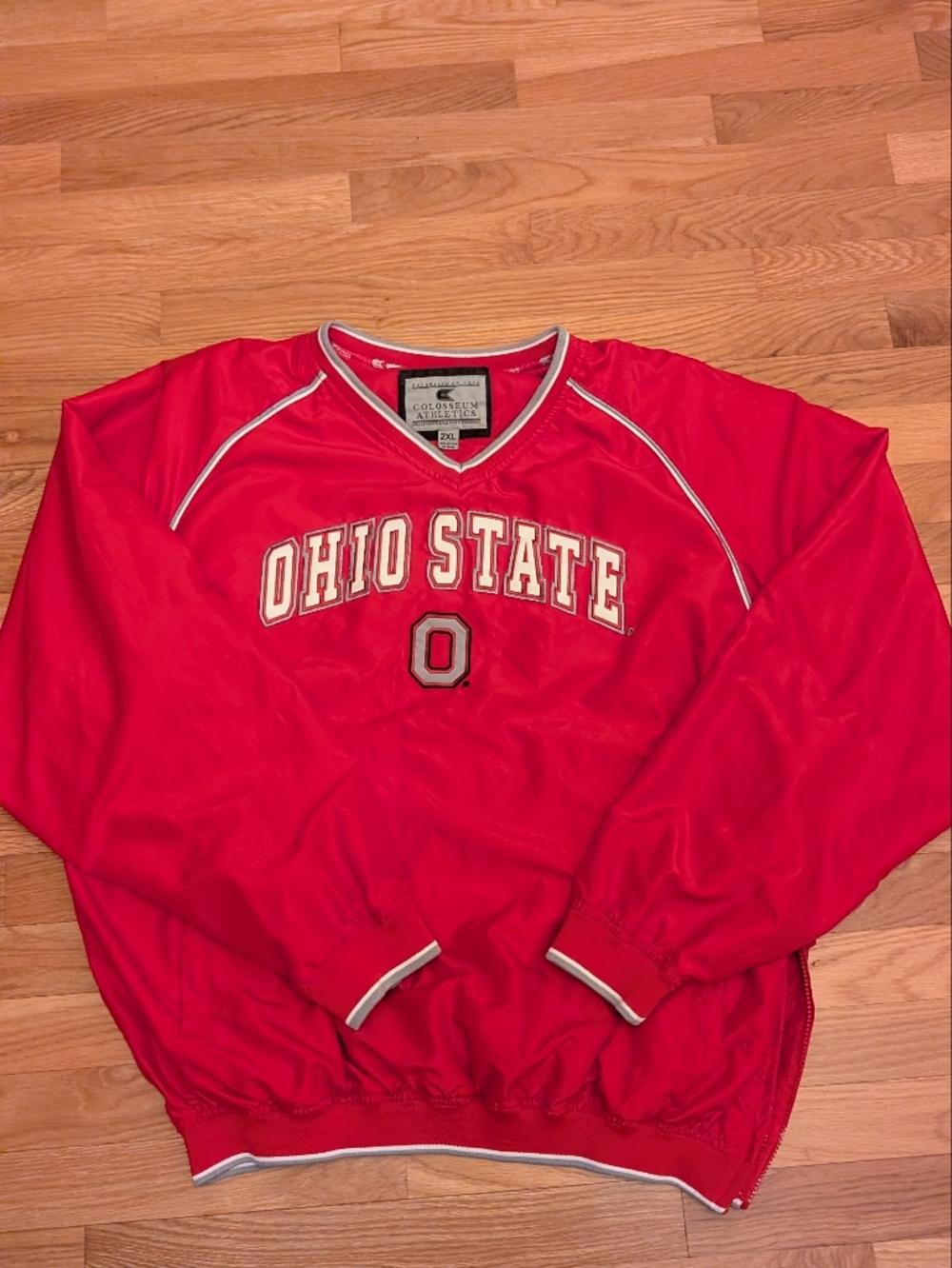 Ohio State Red Pullover Windbreaker Vintage Xxl